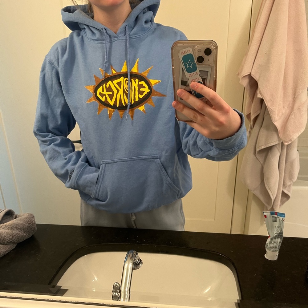 Petals and peacocks hoodie